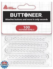 Buttoneer Button Fastening System – *FITS New BUTTONEER Tool* Natural Colored