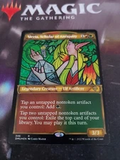 Mtg. Meria, Scholar of Antiquity. Textured Foil. Dominaria United. Nm