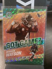 2021 Panini Mosaic - Got Game? Mosaic Green Prizm #GG-3 Deshaun Watson