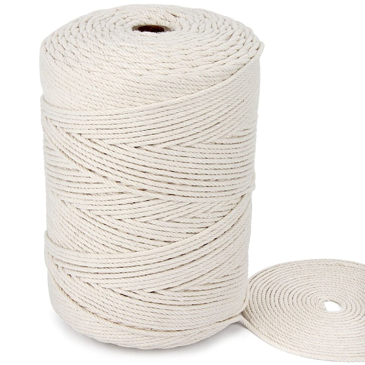 Blisstime Macrame Cord 3mm X 500 Yards Natural Cotton Macrame Rope 4 Strand  T