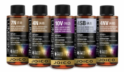 JOICO LUMISHINE Demi Permanent Repair+ Liquid HAIR COLOR 2 oz Your Choice