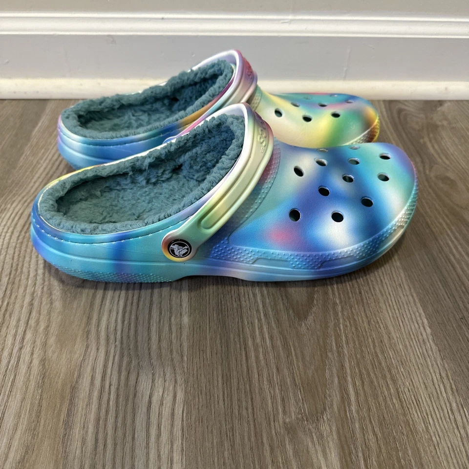 Zueco Solarizado Forrado Crocs 207560-4SU Agua Pura/Multi Talla Hombre’s 11 Mujer’s 13 Foto 3 de 4
