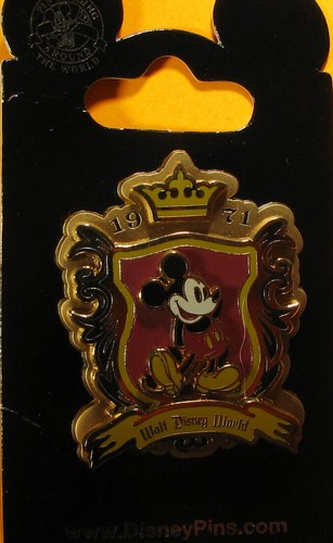 WDW Walt DISNEY World PIN 2006 Classic 1971 Logo Mickey Mouse New on Card #49932 - Picture 4 of 4