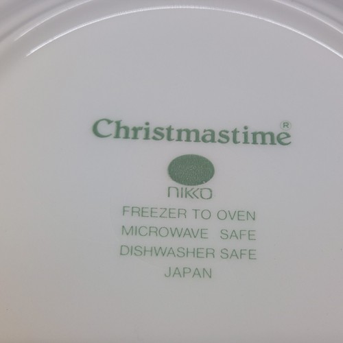Vintage Nikko Stoneware Japan "Christmastime" Individual Bread Plate EUC - Picture 4 of 4