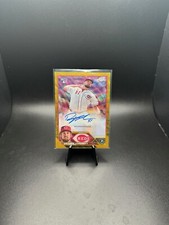 2023 Topps Chrome Update Graham Ashcraft RC Auto Gold Wave 03/50  Reds