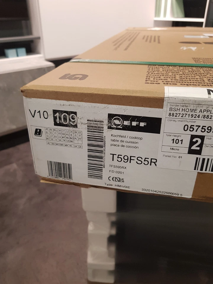 Neff induction hob 90cm T59FS5RX2- Brand New in box Black - Image 2 of 3