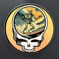 Steal Your Face - Beach Surfer Stealie - Grateful Dead