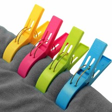 12x 8x Kunststoff Wäscheklammern Strandtuch Quilt Clips Wäsche Badetuch Handtuch