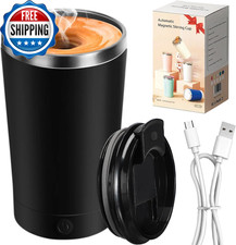 Self Stirring Coffee Mug with Lid Electric High Speed Self Stirring Mug 400Ml...