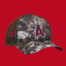 2026 Los Angeles Angels Camo Trucker Hat SGA ...