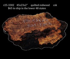 Quilted Redwood Burl DIY River Table Live Edge R25-3302