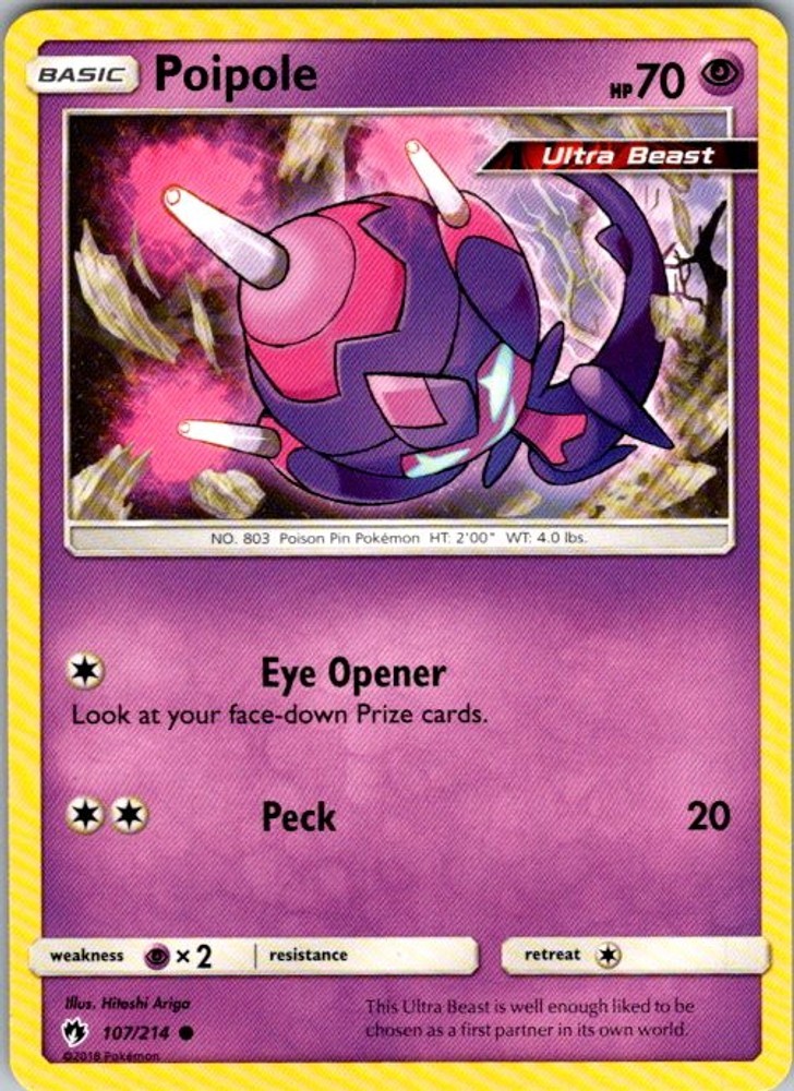Pokemon SM - Lost Thunder Poipole 107/214 NM