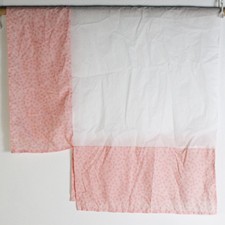 2 PC Pink Polka Dot Crib Skirts by The Peanutshell - Nursery Bedding Set