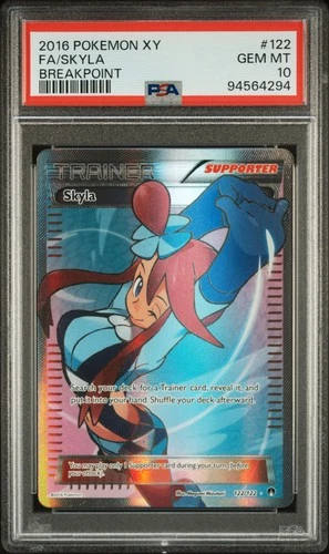 Pokemon Skyla XY Breakpoint Full Art 122/122 PSA 10 Gem Mint