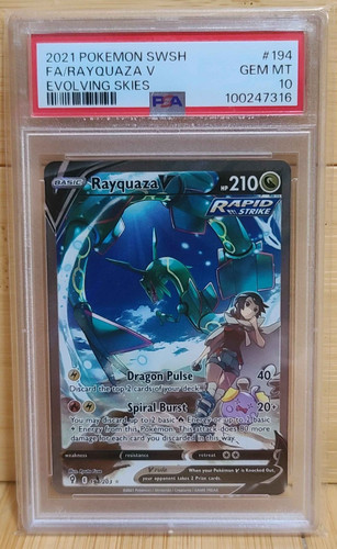 Rayquaza V graded PSA 10 for sale on eBay
