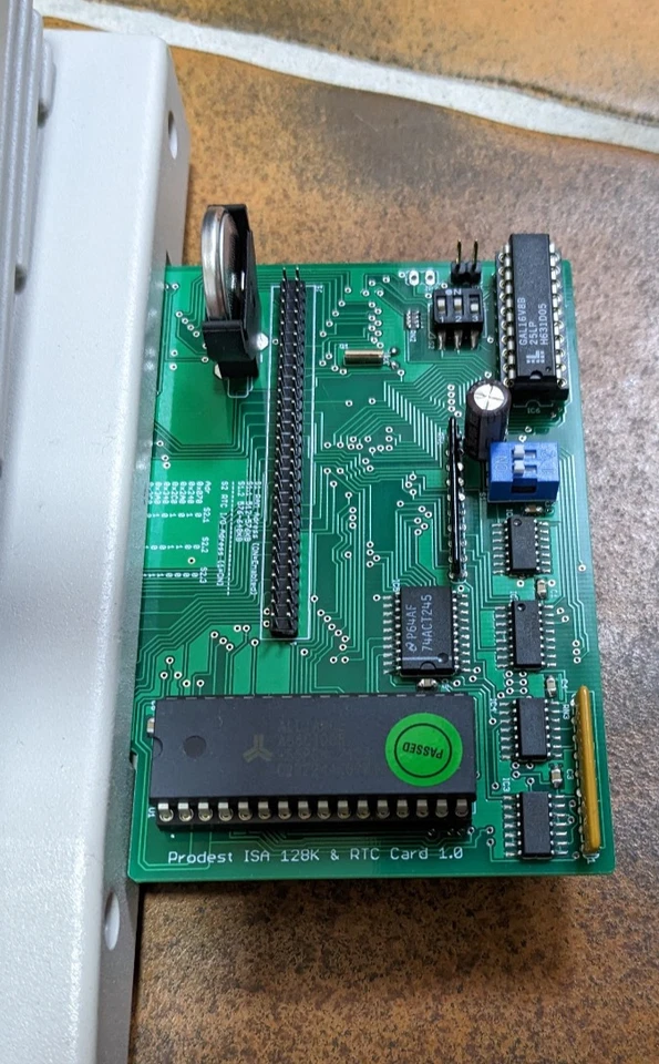 128K & RTC Card für Olivetti Prodest PC1 - 3 in 1: 640KB RAM, RTC mit Batt., ISA - Bild 3 von 4