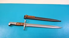 WWI Swiss Model 1918 Rifle Bayonet Knife Elsener Schwyz + Scabbard TR774