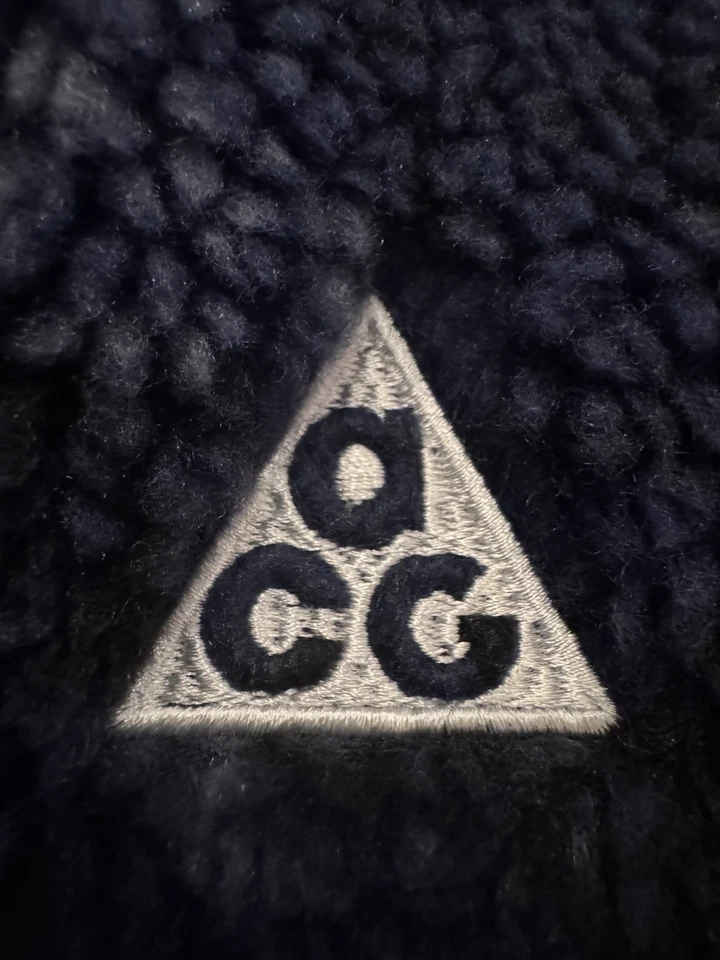 Chaqueta Nike ACG negra/azul Canwell Glacier a prueba de viento media cremallera nueva con etiquetas Foto 2 de 4