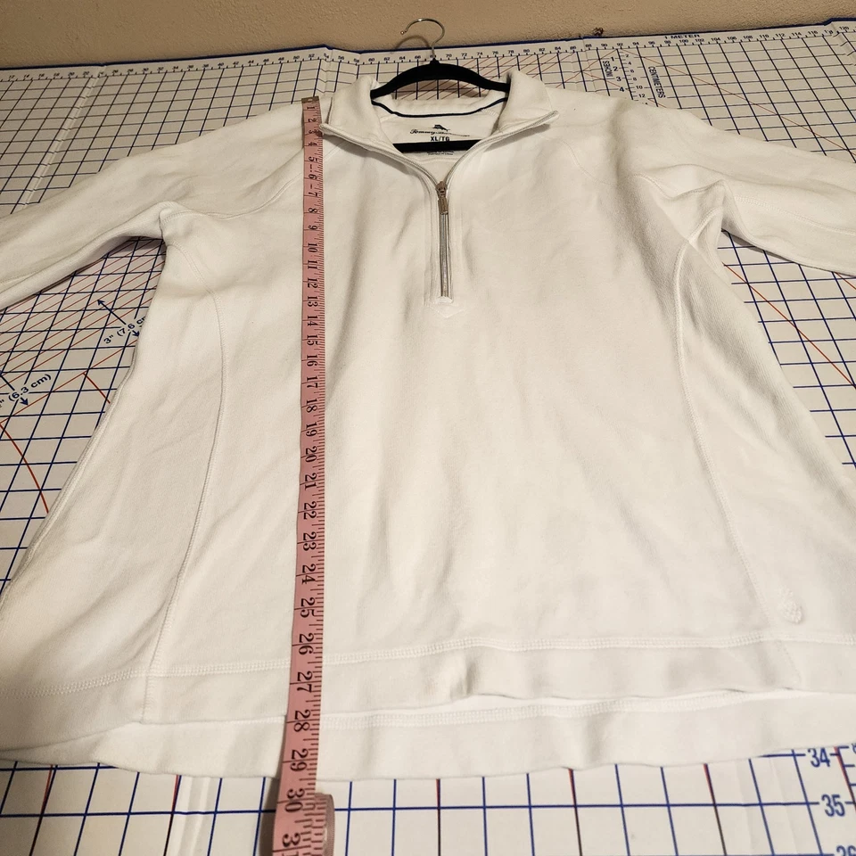 Tommy Bahama New Aruba Half Zip Pullover NWOT White XL - Image 4 of 4