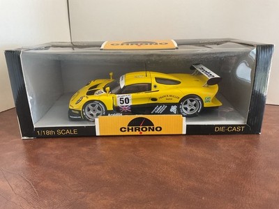 Diecast 1:18 Scale A-Model Chrono 1997 Lotus Elise, And Maisto Audi R8R Le Mans 1999