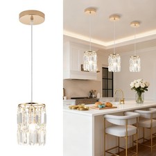 Pendant Lighting Modern Pendant Light, Mini Crystal Chandeliers, Island Light...