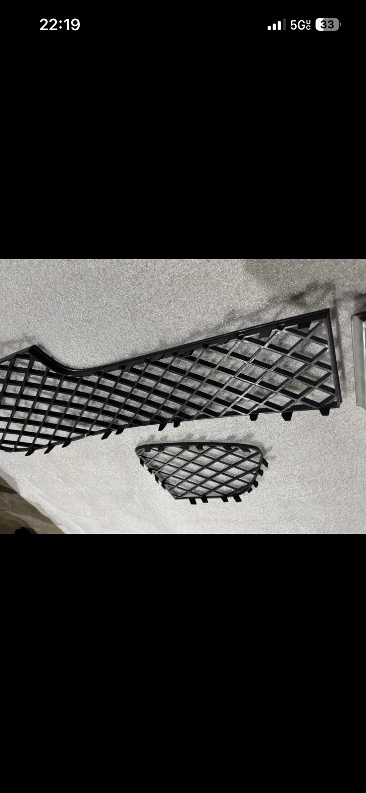 12-15 Bentley Continental GT GTC W12 Front Bumper Lower Grille Set Left Right