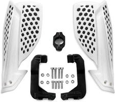 7/8" 22mm Motorcycle Hand Guards Handguards Brush Bar Universal white+black