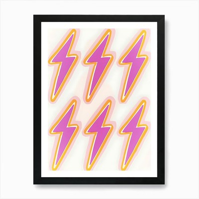 Blitz 1 Kunstdruck gerahmt gerahmt Wandbild Poster Leinwanddruck Bild