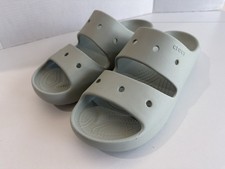 Crocs Unisex Classic Two-Strap Slide Men 11 Wmn 13 Mint Green
