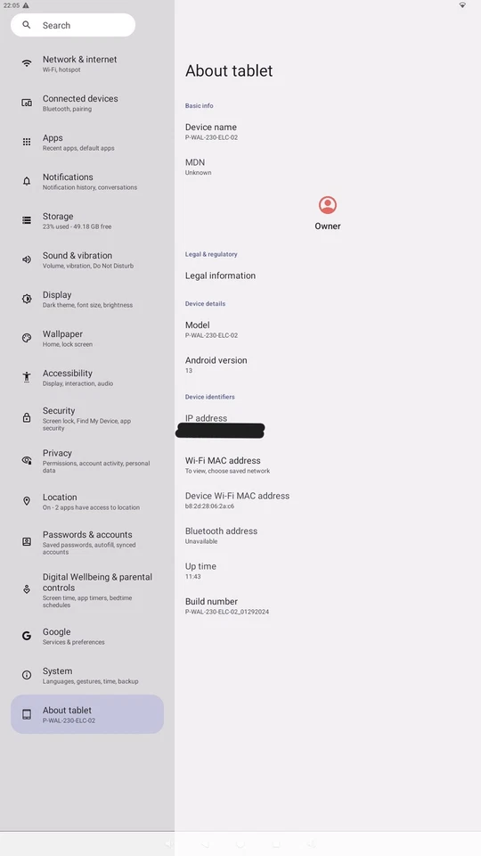 32" Android 13 Touch Screen Vesa Mount Wall Board - Very Good - Image 3 of 4