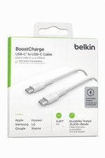 Belkin BoostCharge USB-C to USB-C Cable 6.6ft Fast Charge White CAB003bt2MWH