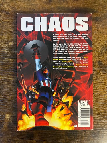 Avengers Disassembled TPB! Marvel, 2025 Tradepaperback! Bendis Finch 2nd print - Picture 2 of 3