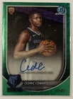 CEDRIC COWARD RC 2025-26 Bowman-Chrome #BCA-CC Green Shimmer ON CARD Auto 82/99