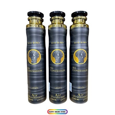 Lattafa His Confession Raumspray 3 Stück 300 ml Neu