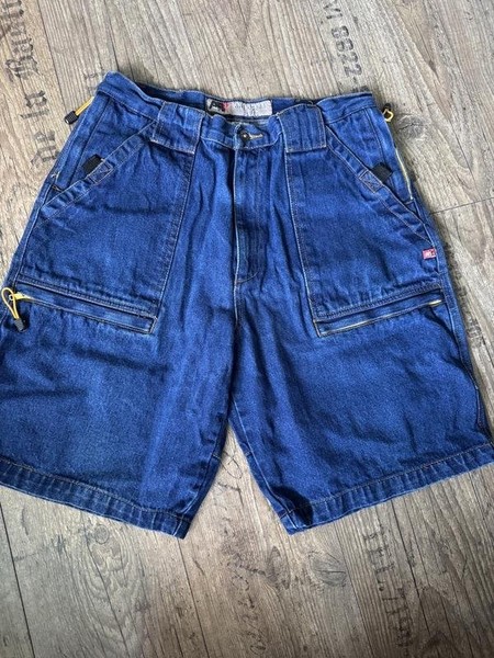 Men American Vintage Shorts Navy Denim 34