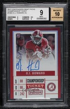 2017 Contenders Draft Picks Championship Ticket 1/1 OJ Howard BGS 9 Auto 05or