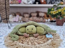 Jellycat Amuseable Pea in a Pod Plush – NWT – Cute Green Vegetable Peas Soft Toy