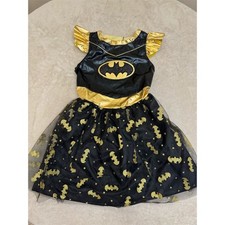 DC Batgirl Costume Dress Child Large Black Superhero Party Outfit