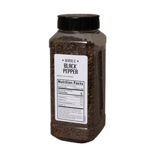 Whole Black Pepper Peppercorns Premium Grade Grinder Refill 16oz
