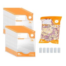 24PCS Sous Vide Bags Reusable, BPA Free Food Vacuum Sealer Bag, Vacuum Zipper...