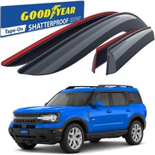 Sun Rain Visors Wind Rain Guards for 2021-2026 Ford Bronco Sport SHATTERPROOF