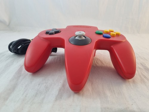 Genuine Nintendo 64 N64 Controller Red NUS-005 - New Joystick Installed - Picture 3 of 8