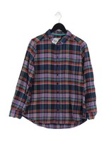 Fat Face Men's Shirt L Multi Checkered 100% Cotton Basic New with tags