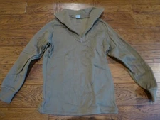Small - US Military Coyote Brown Cold Weather Polypropylene Undershirt Fleece