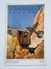 October 1931 Standard Oil Bulletin Booklet- Beautiful Cover