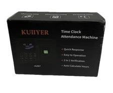 Kuiiyer Ku067 Time Clock Biometric Records Employee Attendance Machine