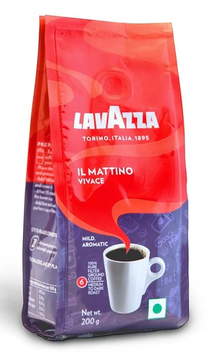 Lavazza IL Mattino Vivace Caffè Macinato Polvere, Filtro Puro 100%, Confezione da 200g x 6 - Foto 2 di 4