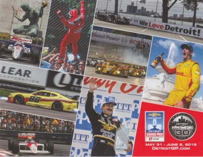 2019 Detroit Grand Prix Indy Car Hero Card CASTRONEVES RAHAL HUNTER-REAY
