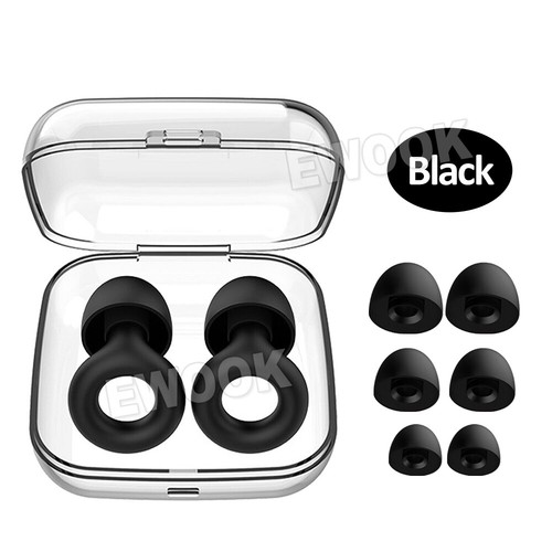 Soft Silicone Ear Plug Noise Reduction Flexible Reusable Study Sleep EarPlugs - Picture 8 of 8