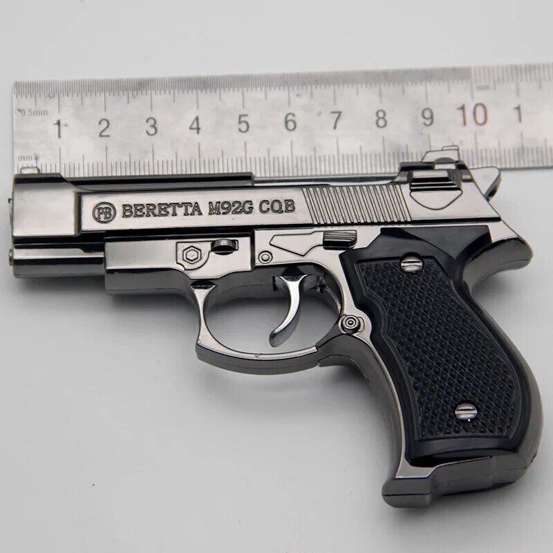 Luxury Beretta Silver Color Pistol Refillable Torch Lighter&nbsp;